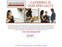 Tablet Screenshot of foodmerchantscatering.com